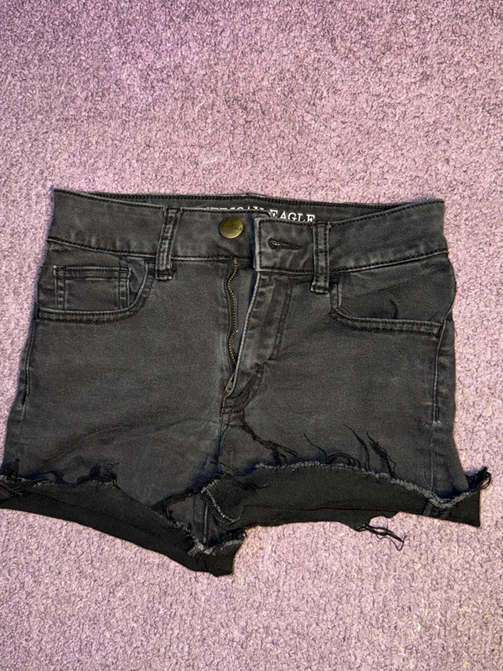 American Eagle Outfitters Black Cutoff Jean Shorts